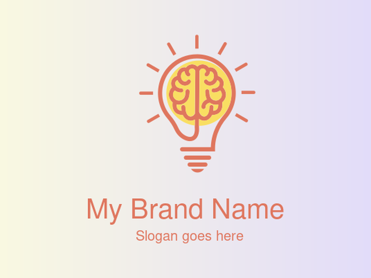 An Innovative Brain and Lightbulb Logo Design